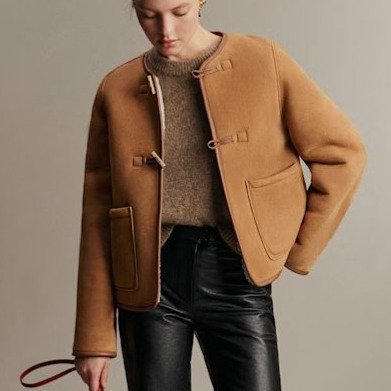 Sézane Loucas Jacket in Camel