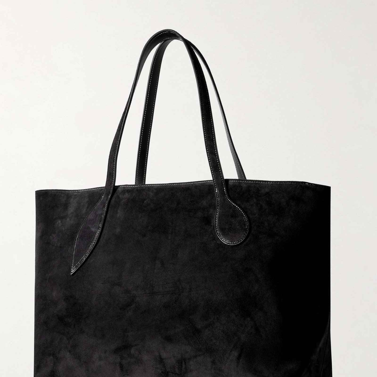 Mega Sprout Tote Black Suede