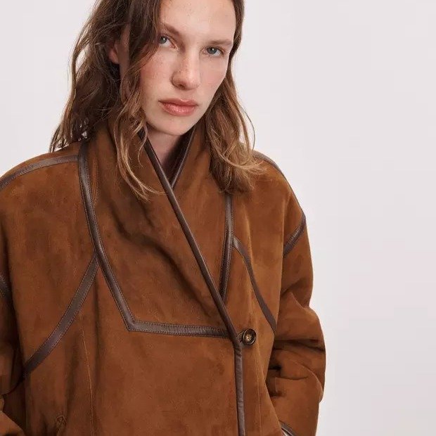 Terri Suede Shearling Jacket