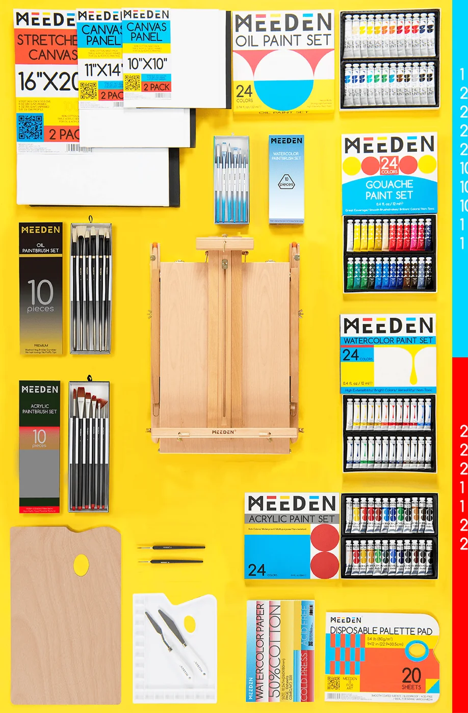 MEEDEN Deluxe All-in-One Art Painting Set