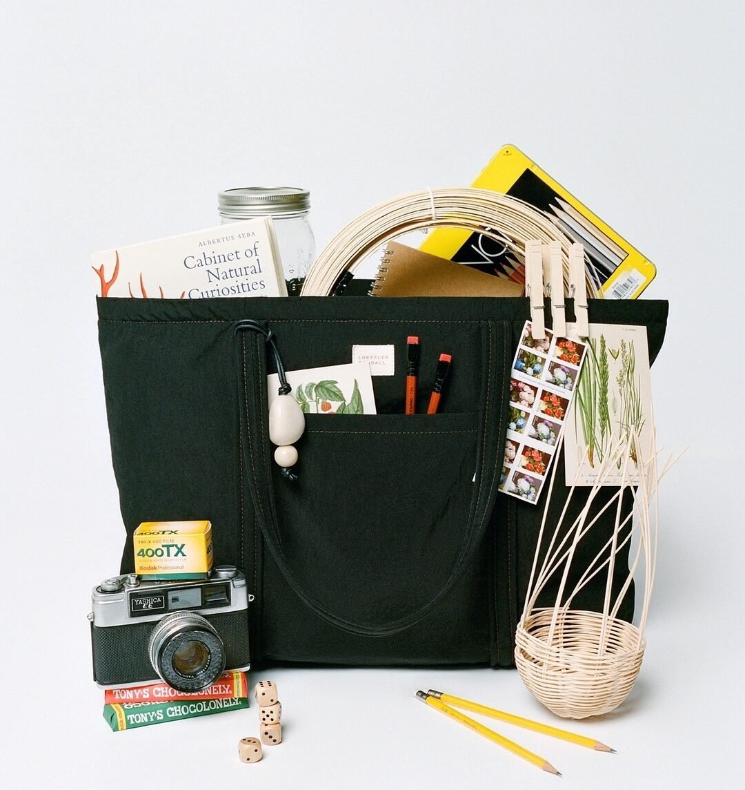 Dina Brown/Black Check Travel Tote
