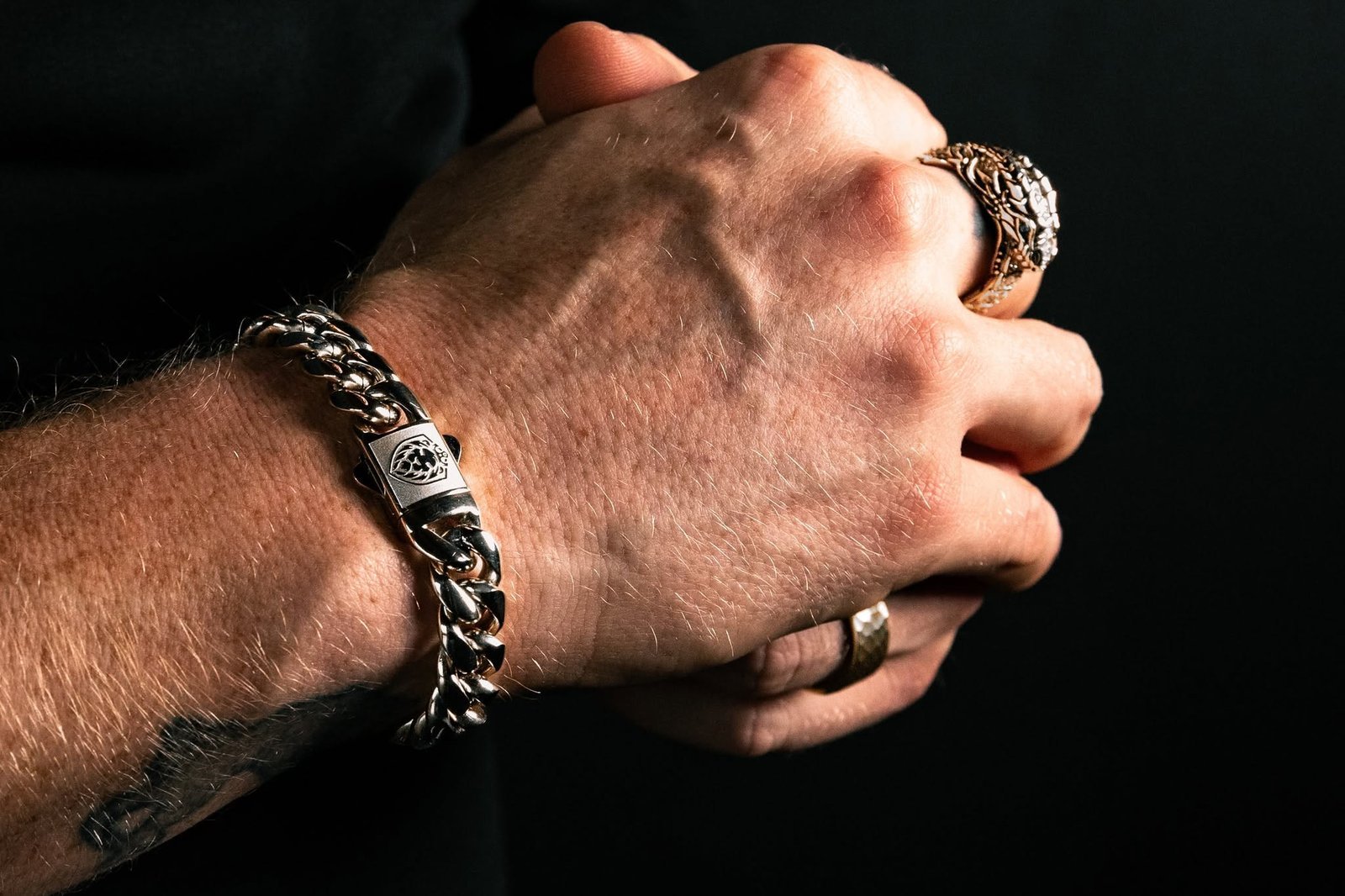 5mm Wolf King's Clasp, Platinum