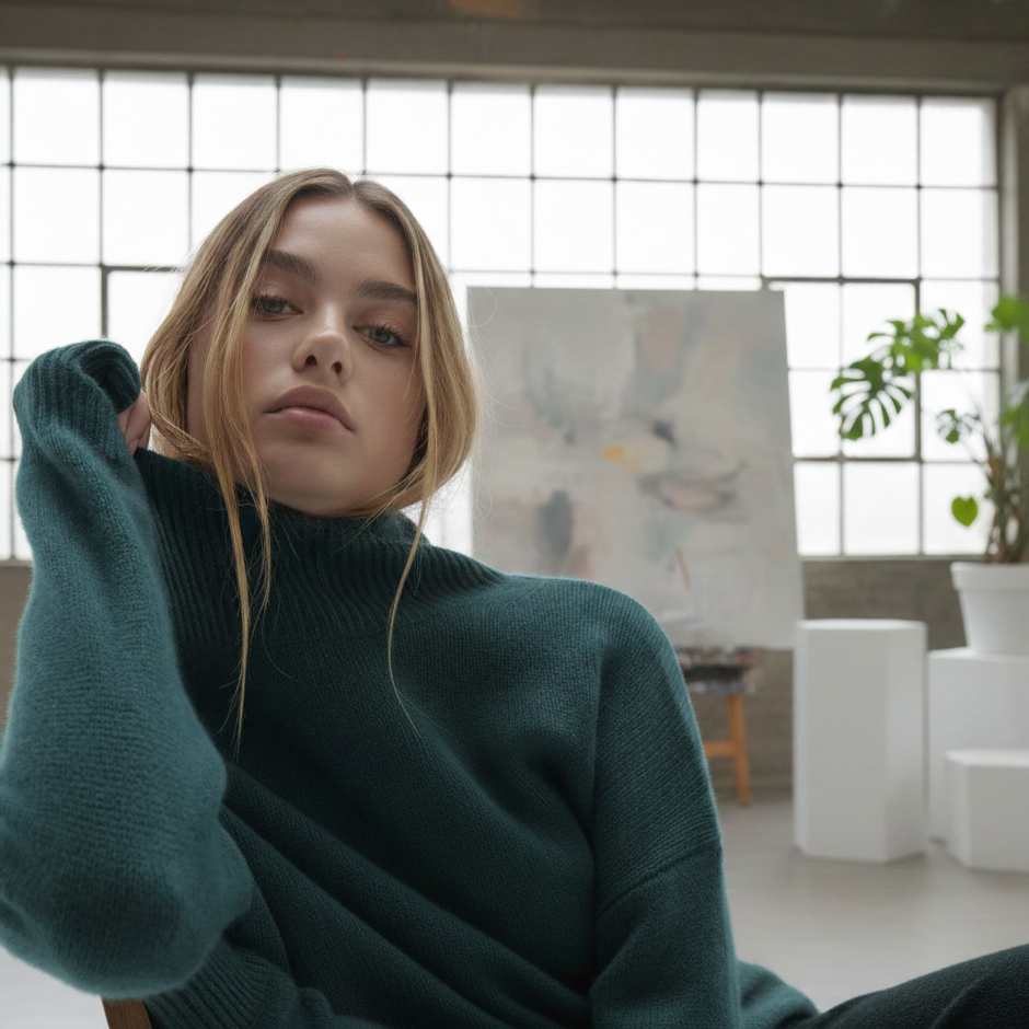 Joslyn Turtleneck Cashmere Sweater