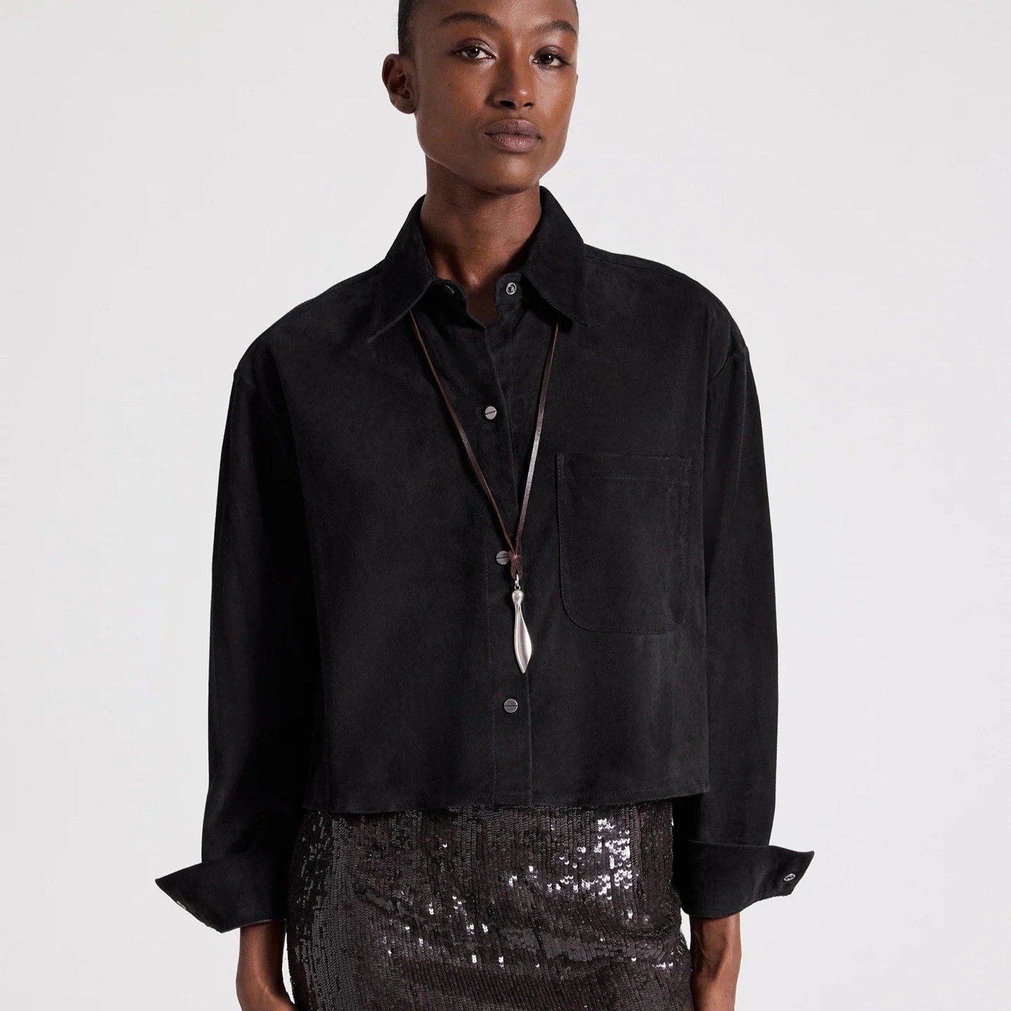 Little Big Joe Shirt in Paper Suede
