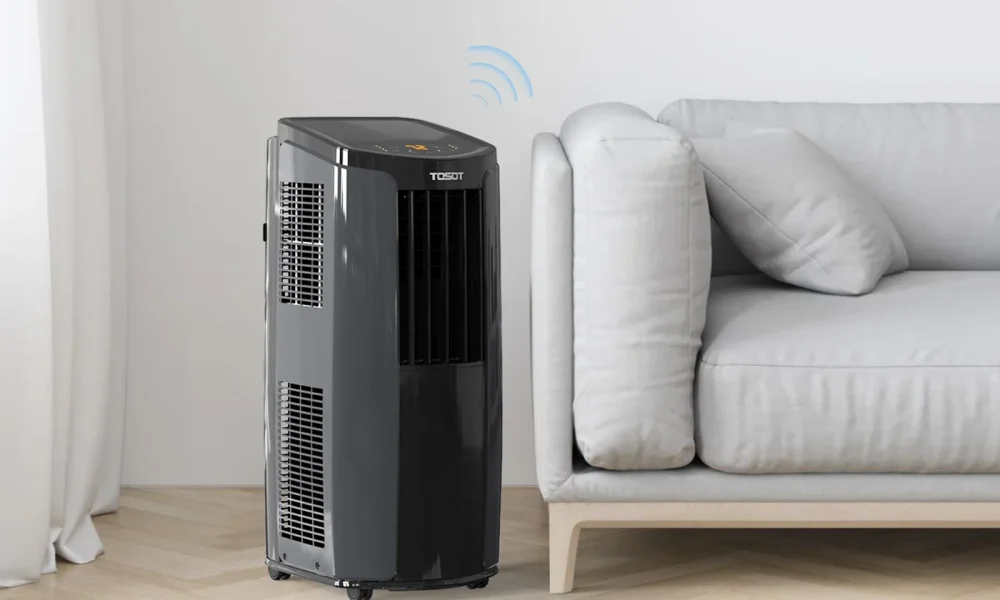 Tosot+10200+BTU+Wi-Fi+Connected+Portable+AC+with+Dehumidifier,+Fan,+for+400+Square+Feet